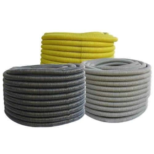 Conduíte Corrugado Super Reforçado 1 Pol. 25m- Cinza/amarelo